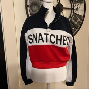 Women’s “snatched” color block quarter zip. Excellent condition. Size medium.